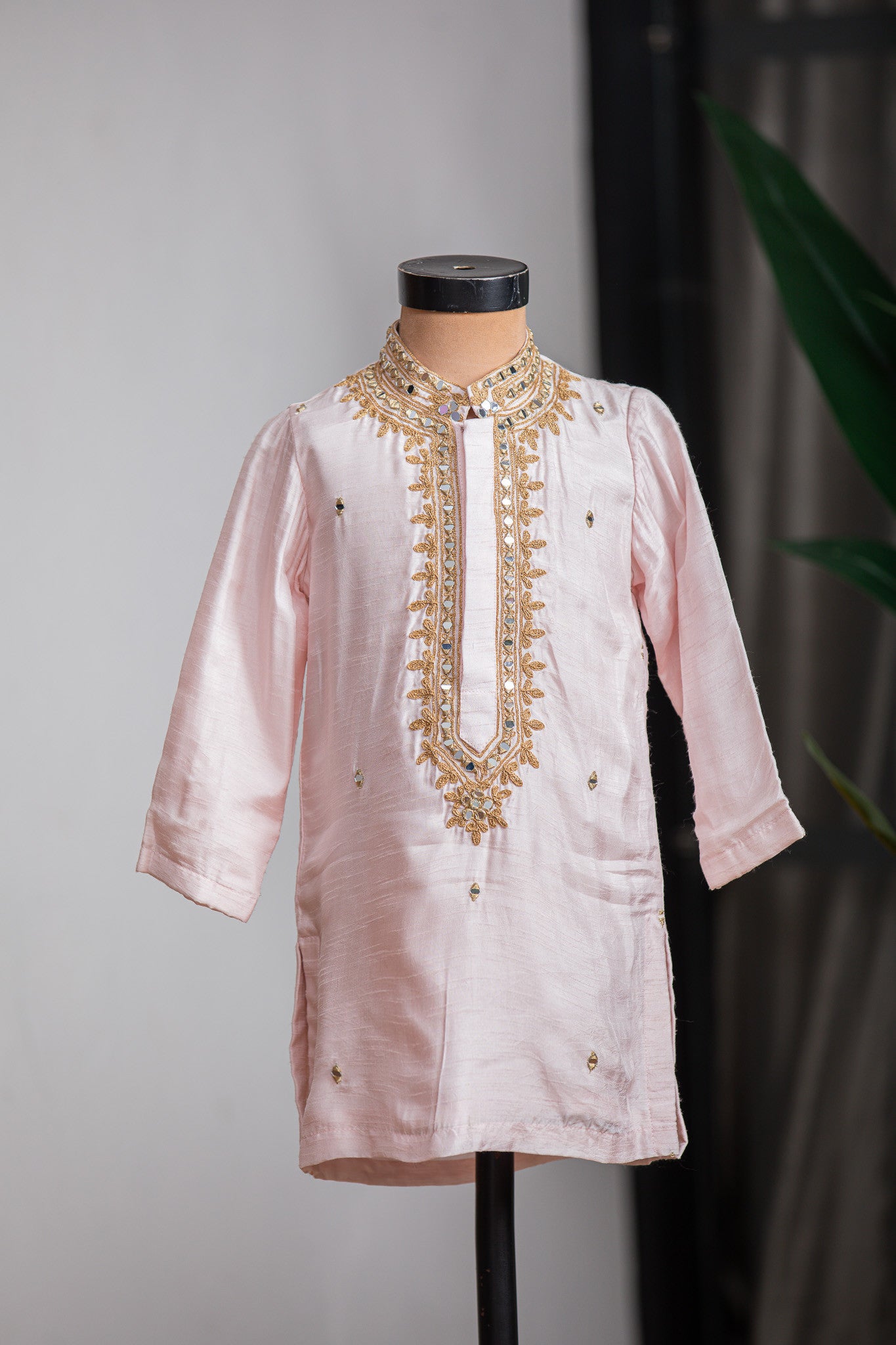 PINK MIRROR KURTA