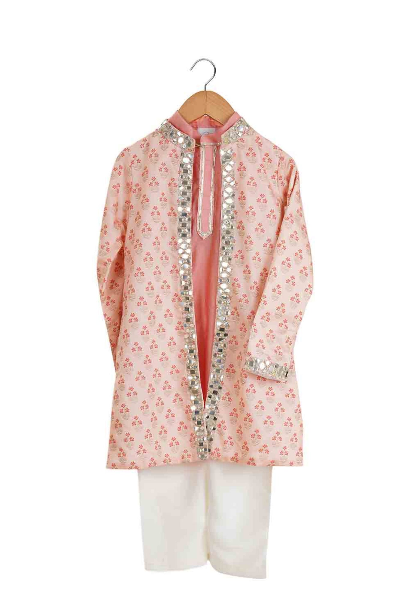 Mirror Embroidered Sherwani Set