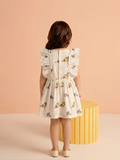 LION SAFARI GIRLS BOW DRESS