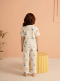 GIRAFFE PRINT GIRL'S LOUNGE SET