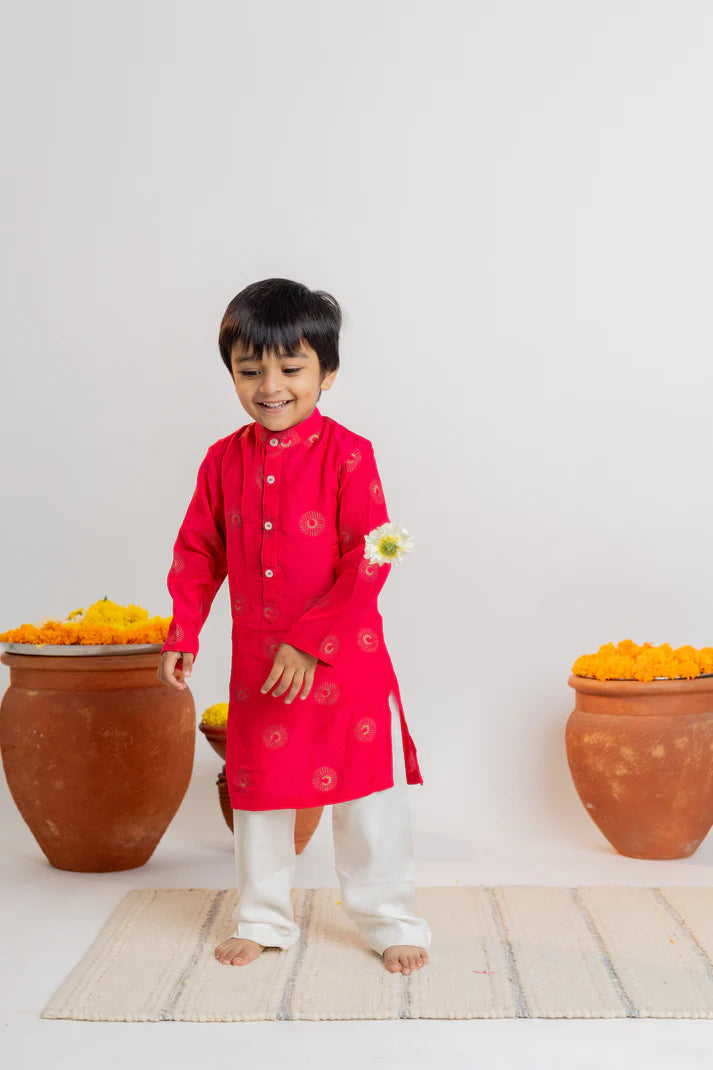 Boys Kurta Pyjama Set