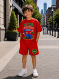 Oversized Red Dino Co-Ord Set