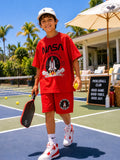 Oversized Red Nasa Co-Ord Set