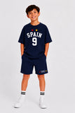 Spain Oversized Navy Co-Ord Set