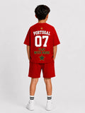 Portugal Oversized Red Co-Ord Set