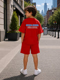 Oversized Red Dino Co-Ord Set