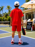 Oversized Red Nasa Co-Ord Set