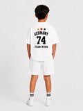 Germany Oversized White Co-Ord Set