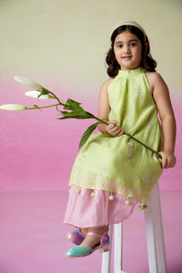 Little Starry Kurta Skirt Set