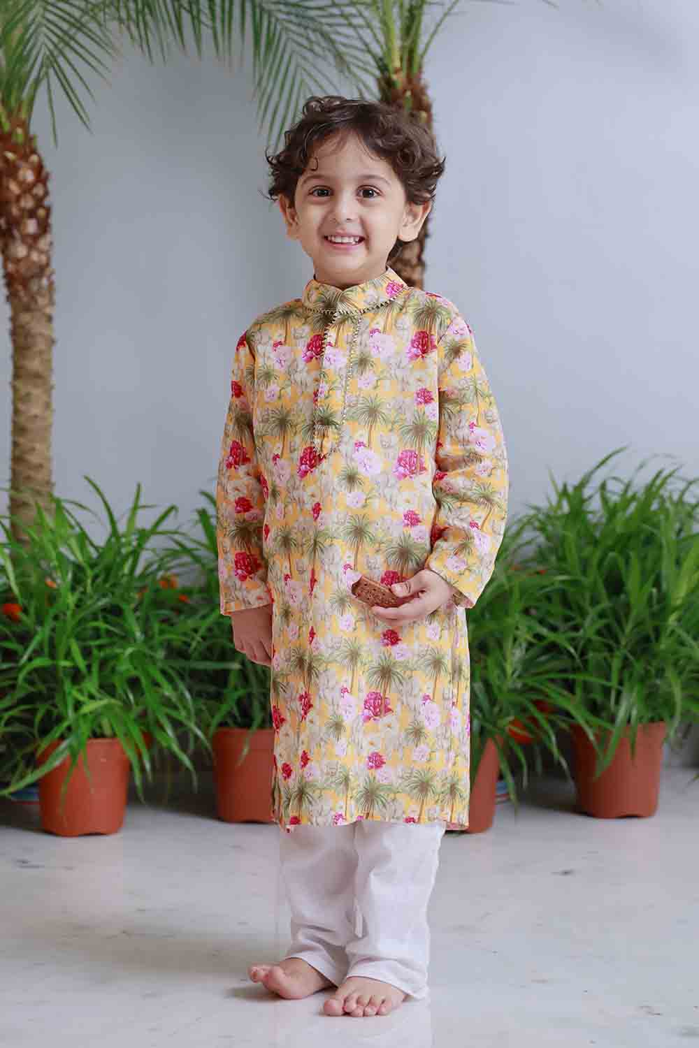 Elephant print kurta set
