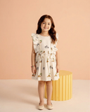 LION SAFARI GIRLS BOW DRESS