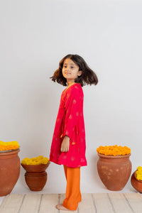 Full Sleeves Angrakha Kurta Set