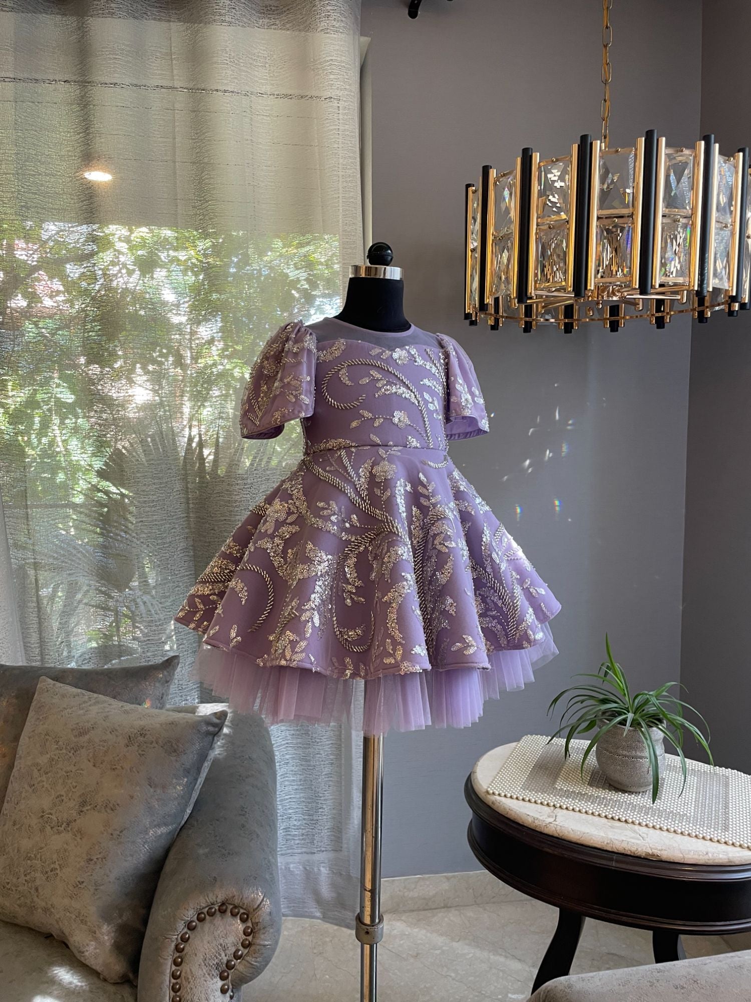 Lavender Sequence Dress