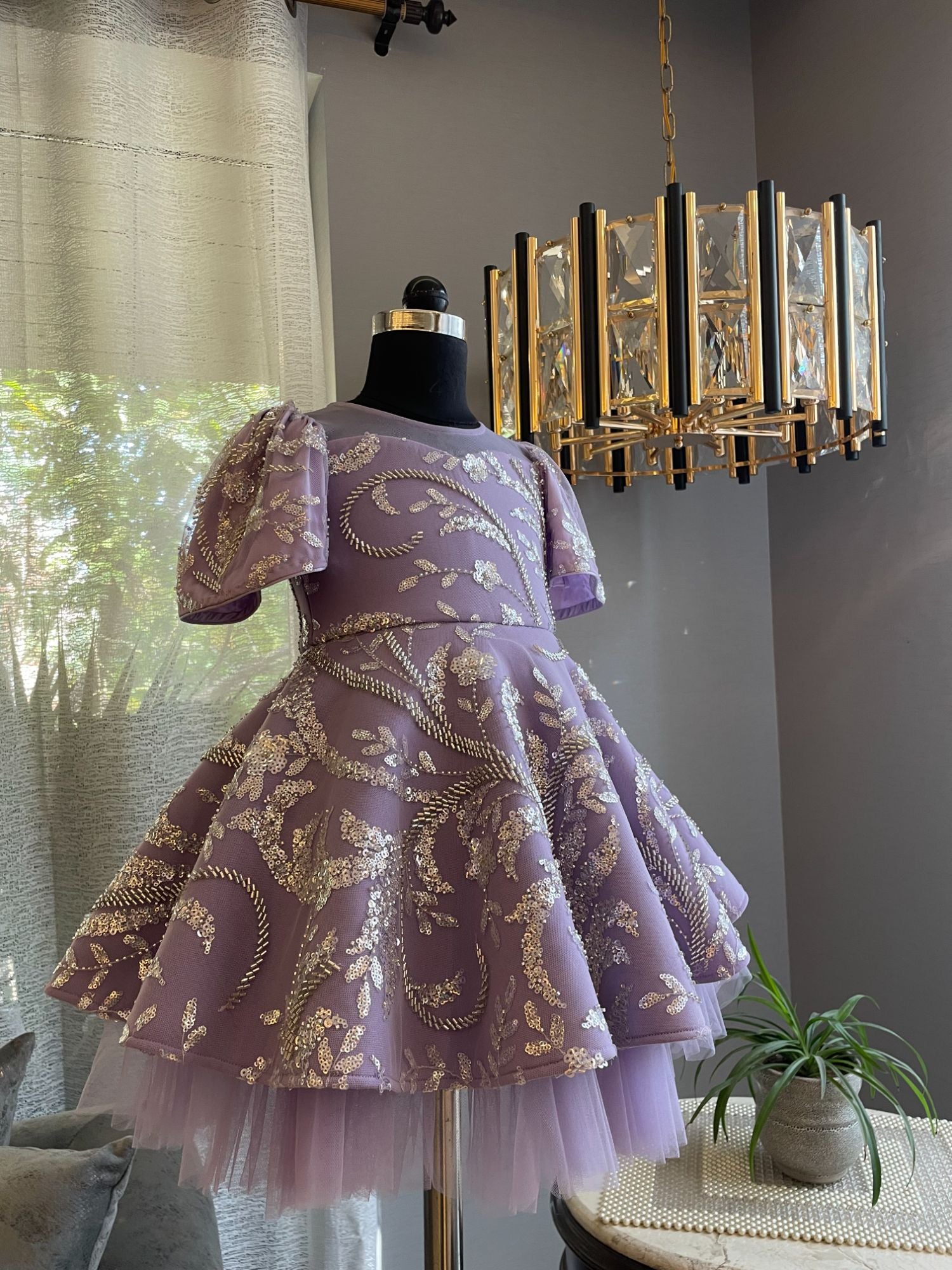 Lavender Sequence Dress