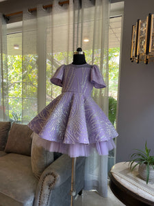 Lavender Sequence Burst Dress