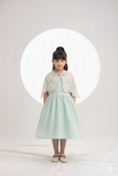 Tissue petals shrug  and dress