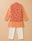 Fushia printed bundi set