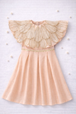 Tissue petals capelet and dress