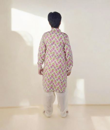 Printed Kurta With Salwar