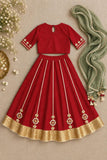 Ruby gota embroidered lehnga