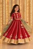Ruby gota embroidered lehnga