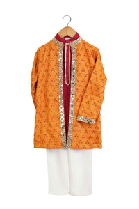 Mirror Embroidered Sherwani Set