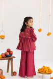 Red Stripes printed muslin top and palazzo set -set of 2