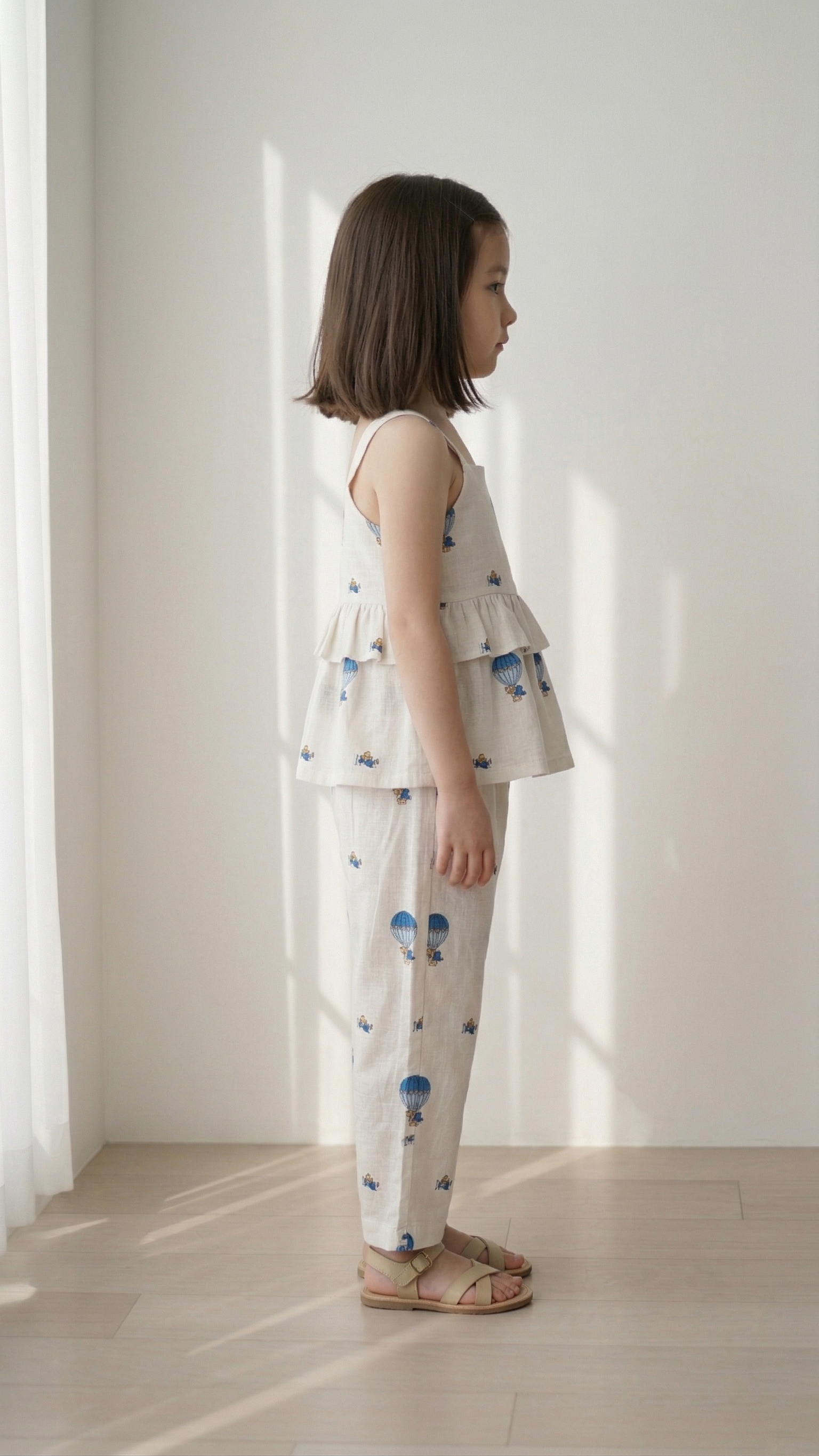 GIRL'S HOT AIR BALLOON PEPLUM CO-ORD SET