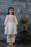 Constellation embroidered tissue kurta set