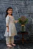 Constellation embroidered tissue kurta set