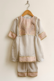 Constellation embroidered tissue kurta set