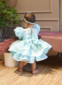 Aqua Blue Organza Frock