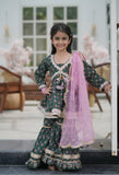 Green Kurti Sharara for Girls