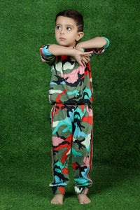 CAMOU LOVE BOYS SET - MULTI (TOP + JOGGERS)