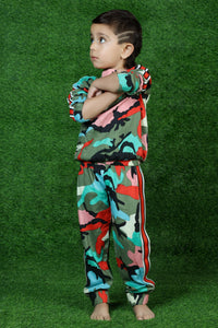 CAMOU LOVE BOYS SET - MULTI (TOP + JOGGERS)