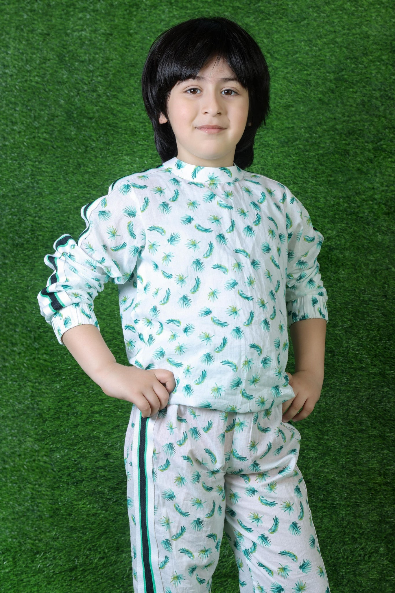 MINI PALM BOYS SET - SET OF TWO (TOP + JOGGERS)