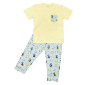 Honeybee Yellow Round Neck Half Sleeve T-Shirt For Kids