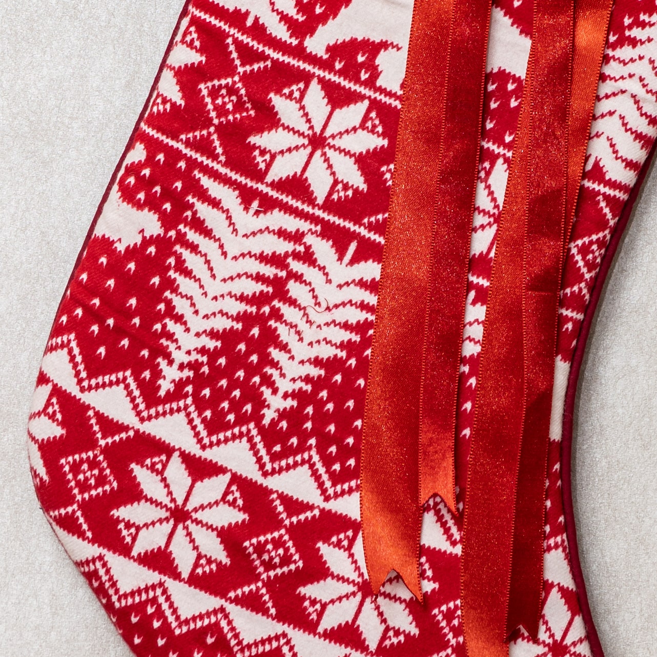 Red Reindeer Stocking