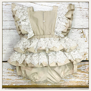 The Lacy Cotton Frill Romper