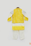 Yellow Jacket with Kurta Pant for Boys