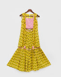 Yellow Print Top And Sharara Set