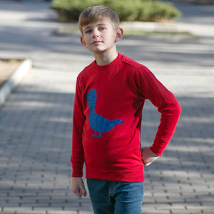 Unisex Red Wanderer Dino Sweatshirt