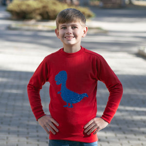 Unisex Red Wanderer Dino Sweatshirt