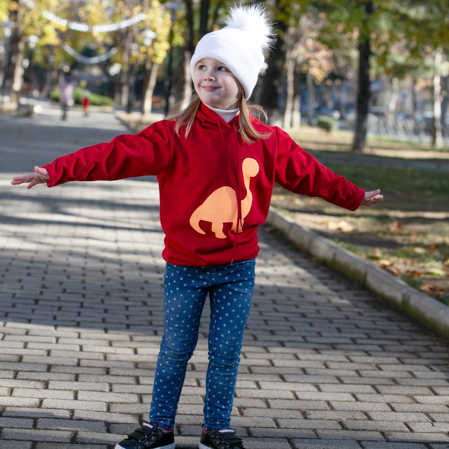 Unisex Red Snuggles Hoodie