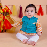 Genda Kurta with Churidaar & Ambar Nehru Jacket