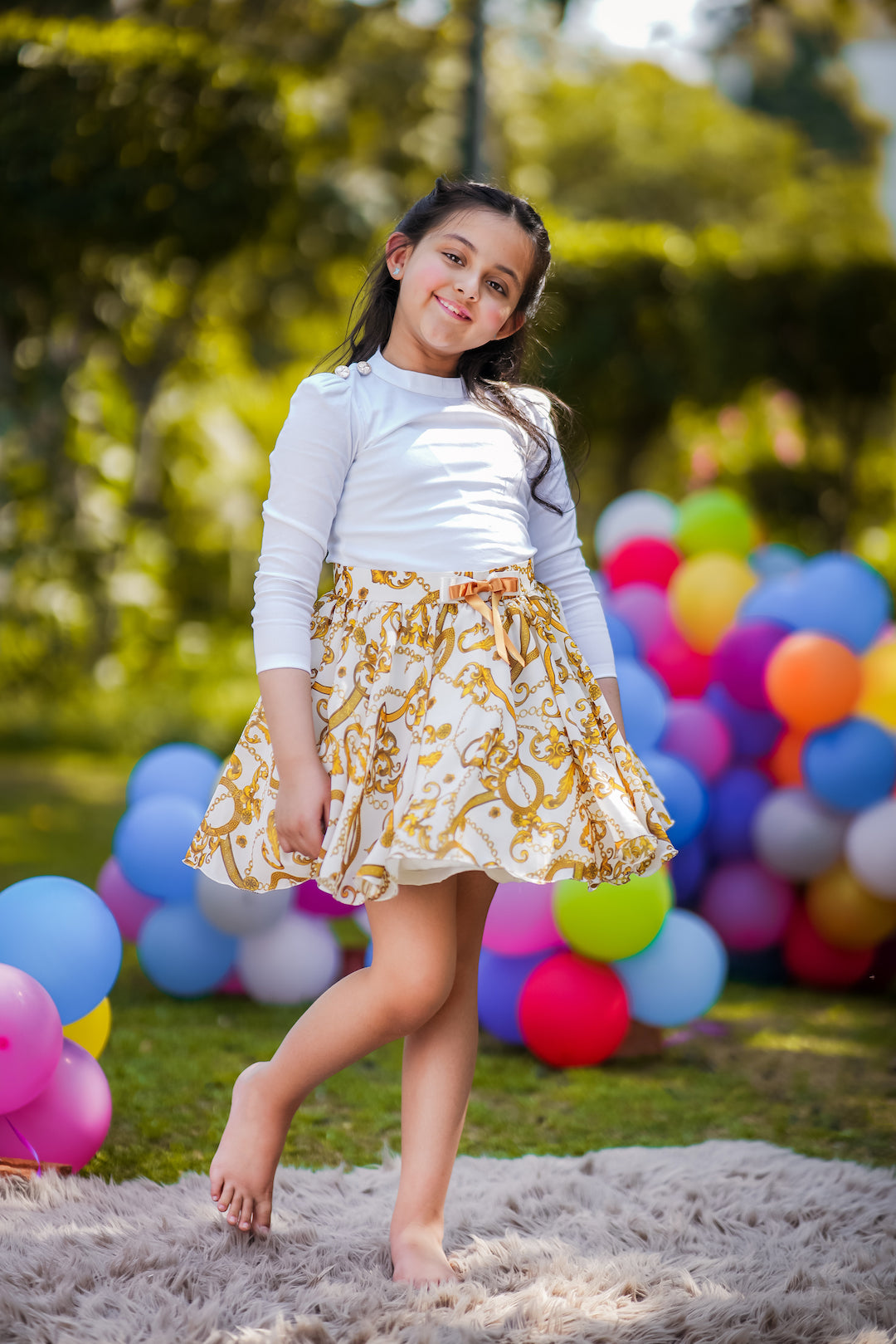 Ivory Dragonfly Skirt