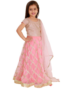 PINKISH PEACH LEHENGA SET