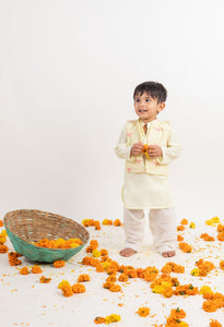 Kurta Jacket And Pyjama Set 3 Pc