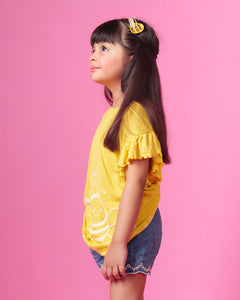 Queen Bee Yellow Frill T-Shirt