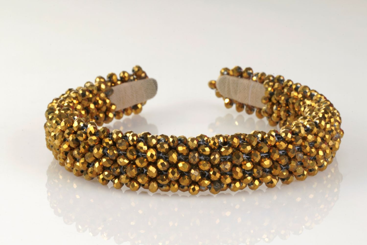 Golden Diva Beaded Headband